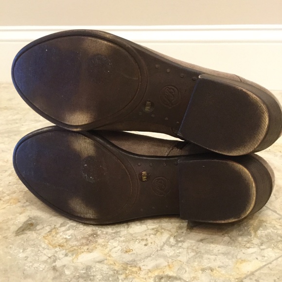 LUCKY BRAND Taupe Suede Ankle Boots Size 9W NWOT Cowboy Boots - Picture 5 of 7